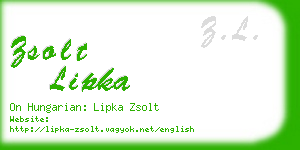 zsolt lipka business card